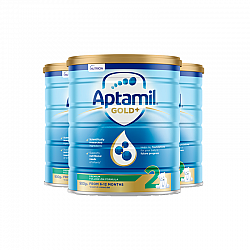 [新西兰直邮] Aptamil 爱他美金装 婴幼儿奶粉 2段 900g (3罐/6罐 可选) 包邮